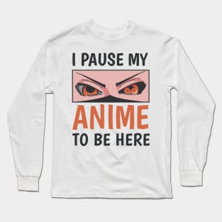 Funny Angry Anime Eyes Long Sleeve T-Shirt